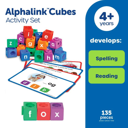 Learning Resources AlphaLink Cubes Spelling Activity Set