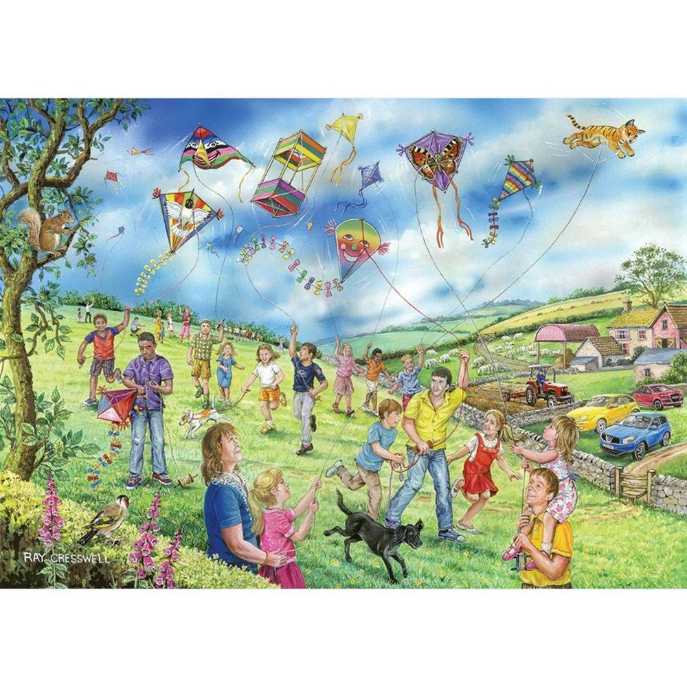 Let's Go Fly A Kite - BIG 250 Piece Jigsaw Puzzle - ABC School Supplies