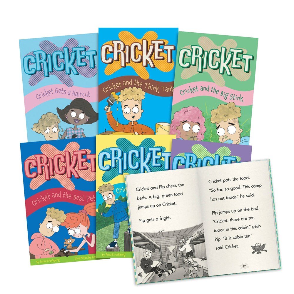 Letters & Sounds Cricket The Kit - Decodable Chapter Books - Boxed Set - ABC School Supplies