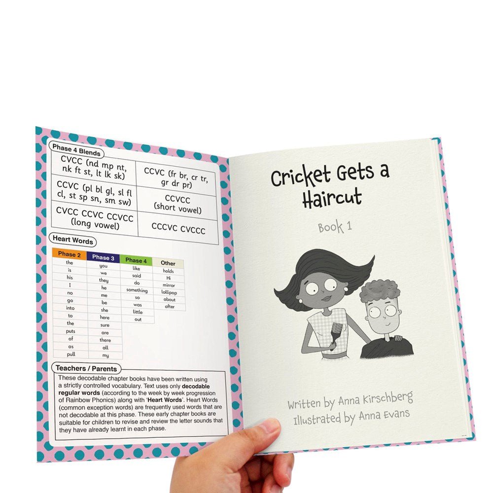 Letters & Sounds Cricket The Kit - Decodable Chapter Books - Boxed Set - ABC School Supplies