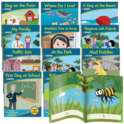Letters & Sounds Phase 1 Set 1 Fiction - 6 Pack - ABC School Supplies