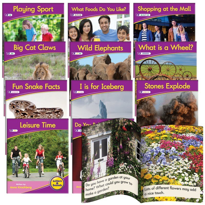 Letters & Sounds Phase 5 Set 1 Non - Fiction - 6 Pack - ABC School Supplies