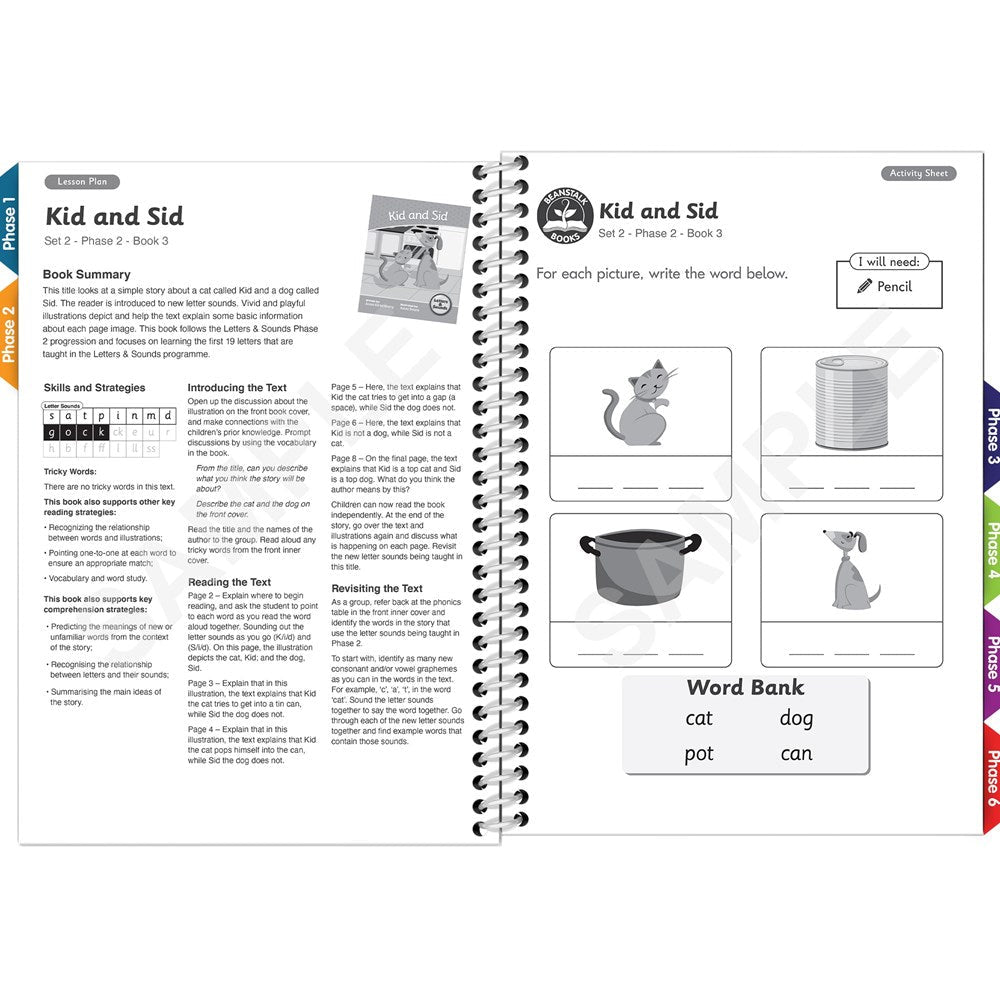 Letters & Sounds Teacher Book Set 2 Fiction - ABC School Supplies