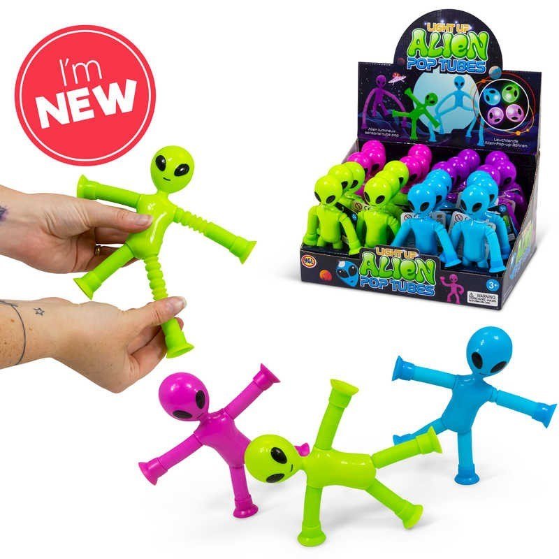 Light Up Alien Pop Tubes - ABC School Supplies