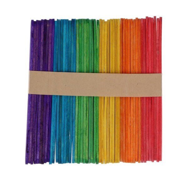 Lollipop Sticks Coloured Pack of 1000 - ABC School Supplies