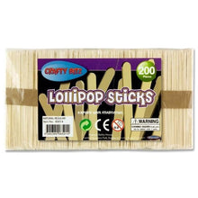 Lollipop Sticks Natural Pack of 200 - ABC School Supplies