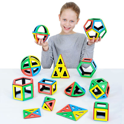 Magnetic Polydron Mathematics Set - ABC School Supplies