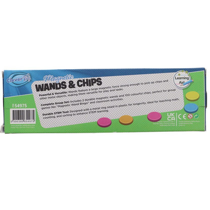 Magnetic Wands and Chips Set of 100 - ABC School Supplies