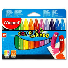 Maped Color'Peps Pack of 12 Super Jumbo Chubby Crayons - ABC School Supplies