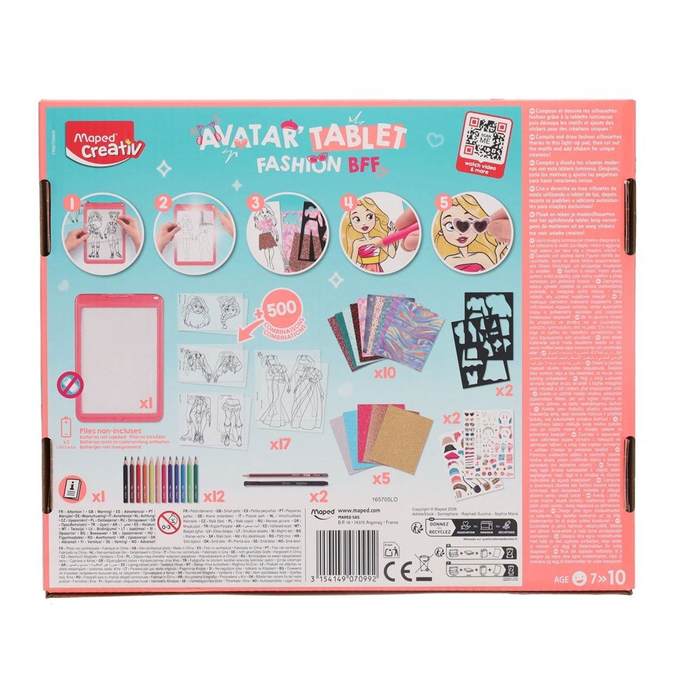 Maped Creativ Drawing Machine - Avatar Tablet Fashion - ABC School Supplies