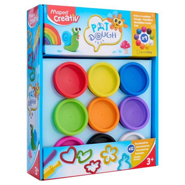 Maped Play Dough And Accessories Set Of 9X56G - ABC School Supplies