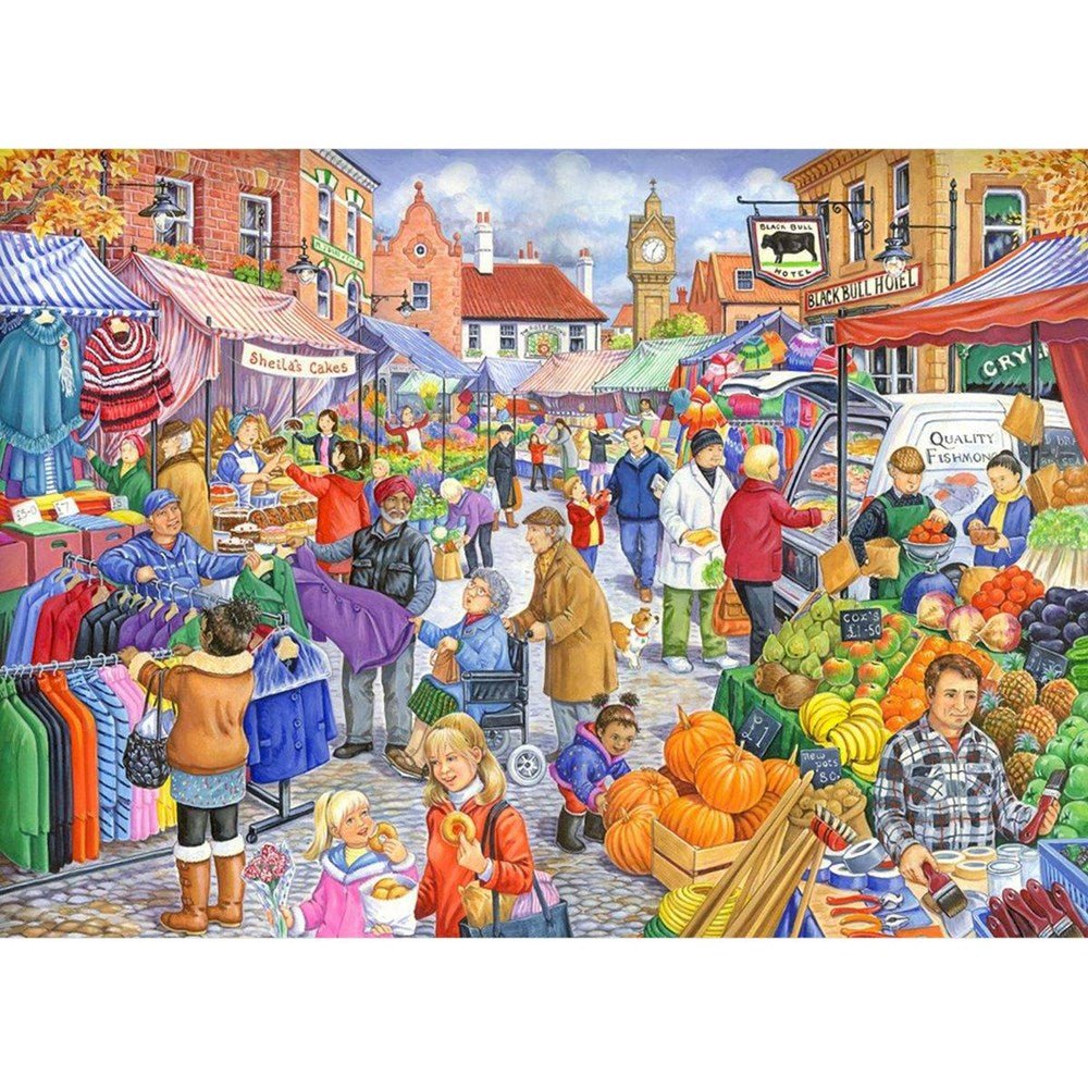 Market Day - BIG 250 Piece Jigsaw Puzzle - ABC School Supplies