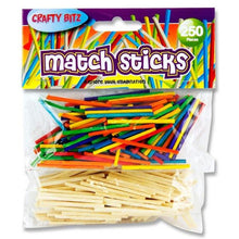Matchsticks Natural & Assorted Pack Of 250 - ABC School Supplies