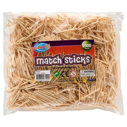 Matchsticks Natural Pack Of 2,000 - ABC School Supplies