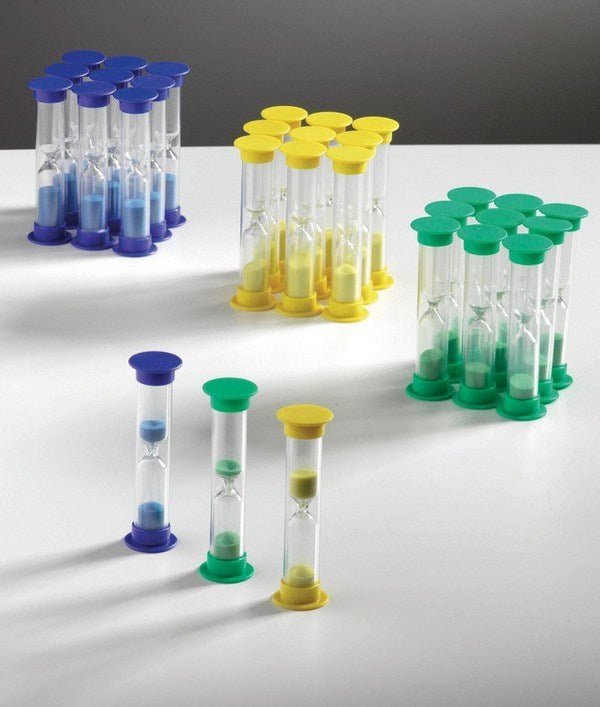 Mini Sand Timers Set Of 3 - 5 Minute (Blue) - ABC School Supplies