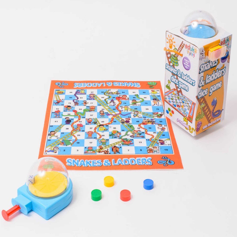 **Mini Snakes & Ladders Dice Game - ABC School Supplies