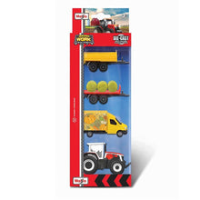 Mini Working Machines - 4 Pack Of Tractors Massey Fergusson - ABC School Supplies