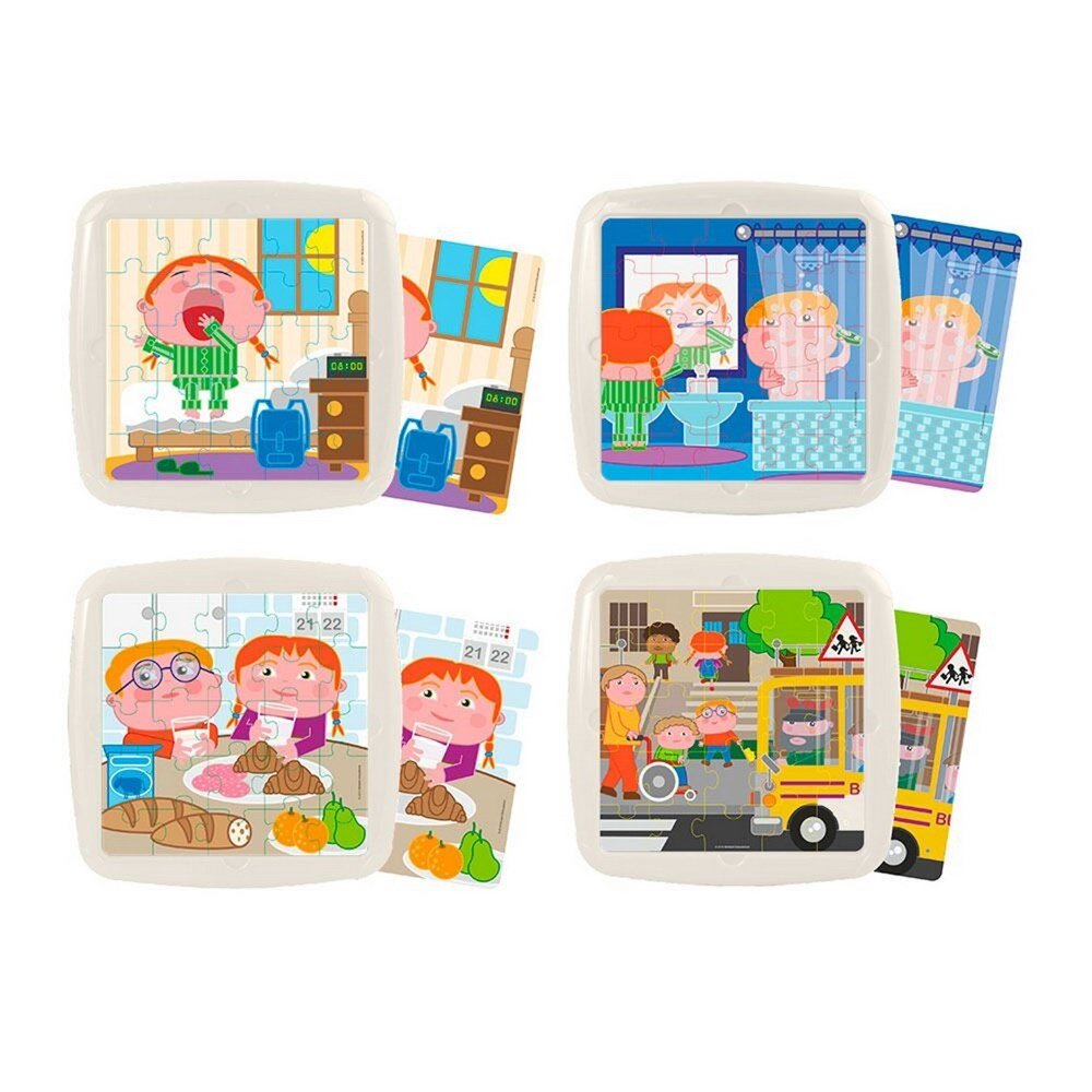 Miniland 4 Puzzles Set: Daily Habits - ABC School Supplies