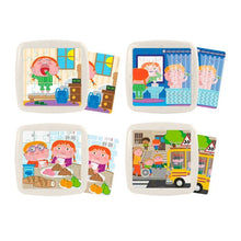 Miniland 4 Puzzles Set: Daily Habits - ABC School Supplies