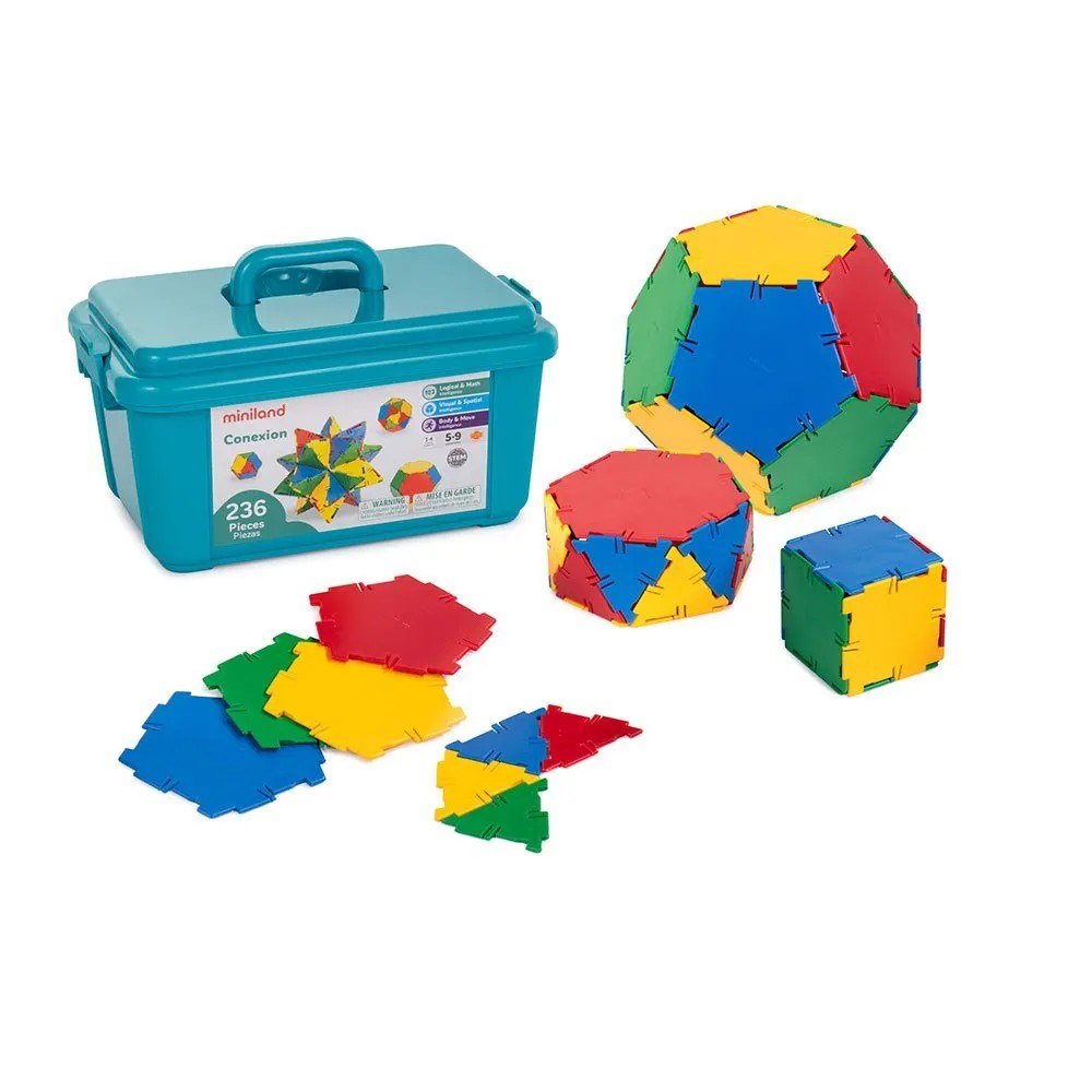 Miniland Connections: 236 pcs - ABC School Supplies