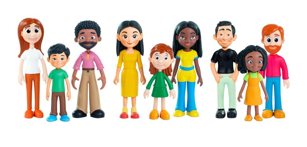 Miniland Diverse Family (9 figures) - ABC School Supplies