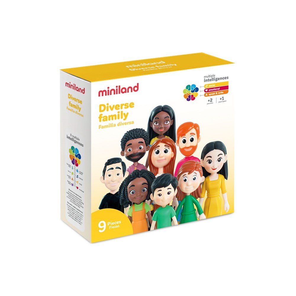 Miniland Diverse Family (9 figures) - ABC School Supplies