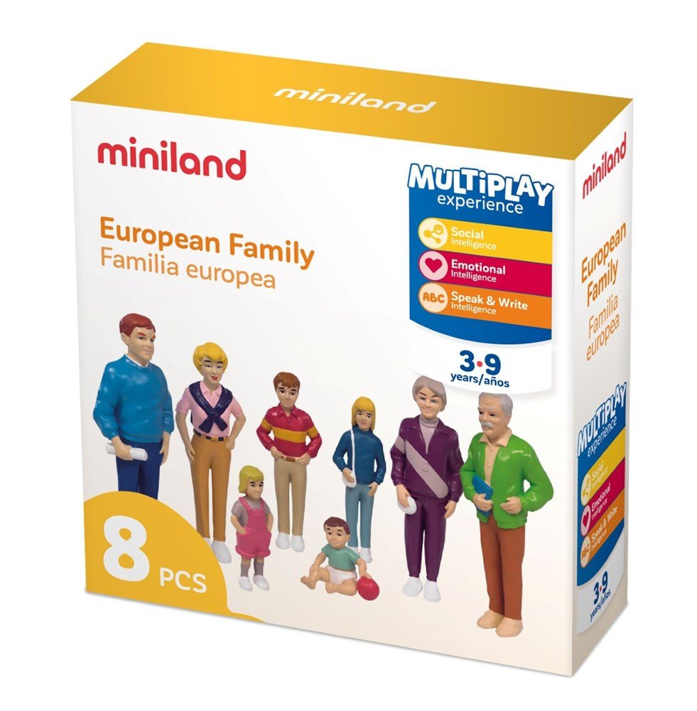 Miniland European Family (8 Figures) - ABC School Supplies
