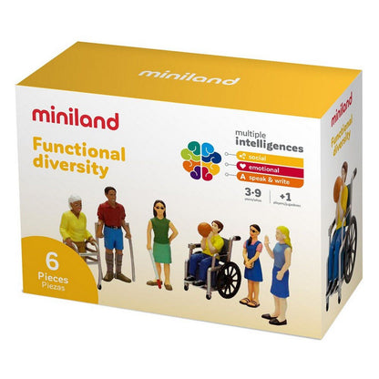 Miniland Figures Functional Diversity 6 Pc - ABC School Supplies