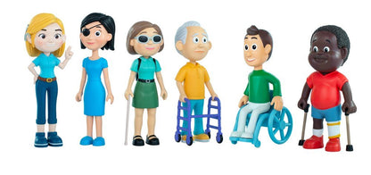 Miniland Functional Diversity Figures Set (6 figures) - ABC School Supplies
