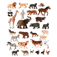 Miniland Jungle Animals & Farm Animals (30 Figures) - ABC School Supplies