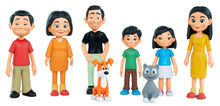Miniland Medium Tone Skin Family (8 figures) - ABC School Supplies