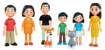 Miniland Medium Tone Skin Family (8 figures) - ABC School Supplies