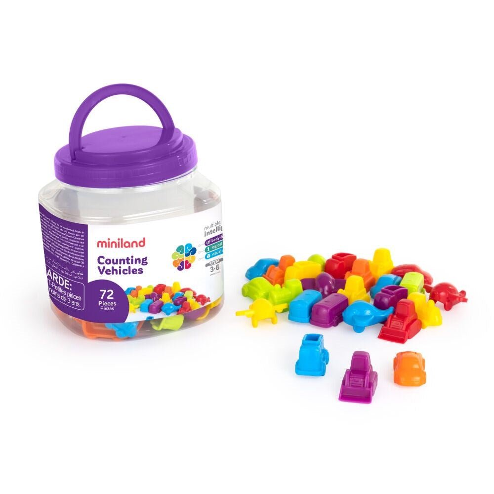 Miniland Vehicle Counters (72 Pieces) - ABC School Supplies