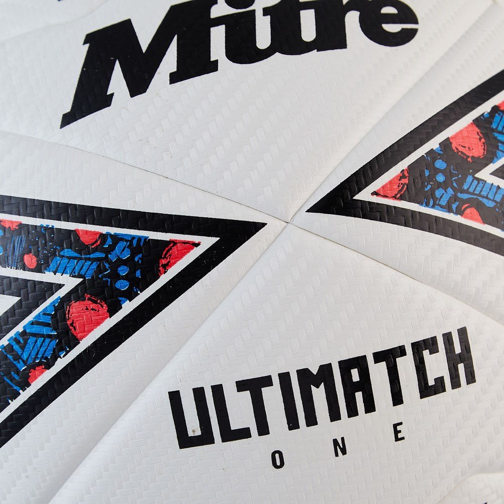 Mitre Ultimatch One Football - White - Pack of 12 with Bag - ABC School Supplies