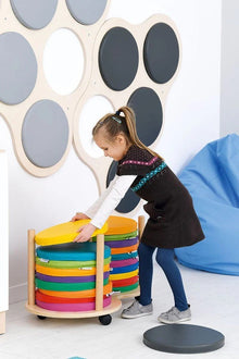 Mobile Trolley with Round Cushions - ABC School Supplies