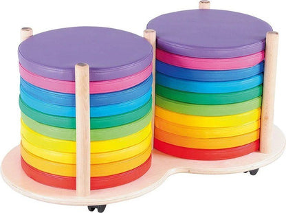 Mobile Trolley with Round Cushions - ABC School Supplies