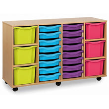 Monarch 16 Single and 6 Triple Tray Mobile Storage Unit - ABC School Supplies