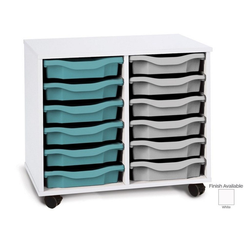 Monarch Mobile 12 Tray Single Tray Storage Unit - ABC School Supplies