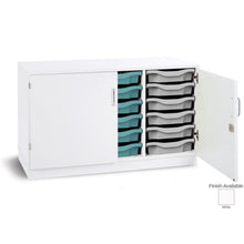 Monarch Mobile 18 Tray Single Tray Storage Unit with Lockable Doors - ABC School Supplies