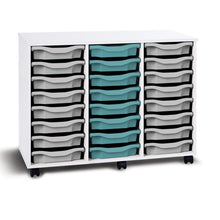 Monarch Mobile 24 Tray Single Tray Storage Unit - ABC School Supplies