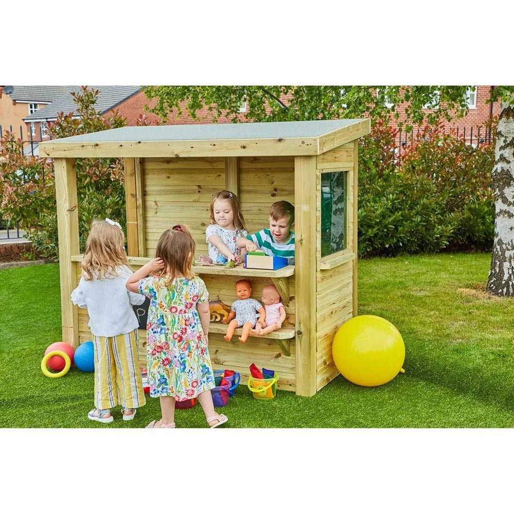 Multi - functional Wooden Shop - ABC School Supplies