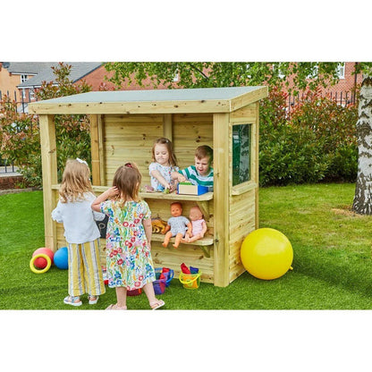 Multi - functional Wooden Shop - ABC School Supplies