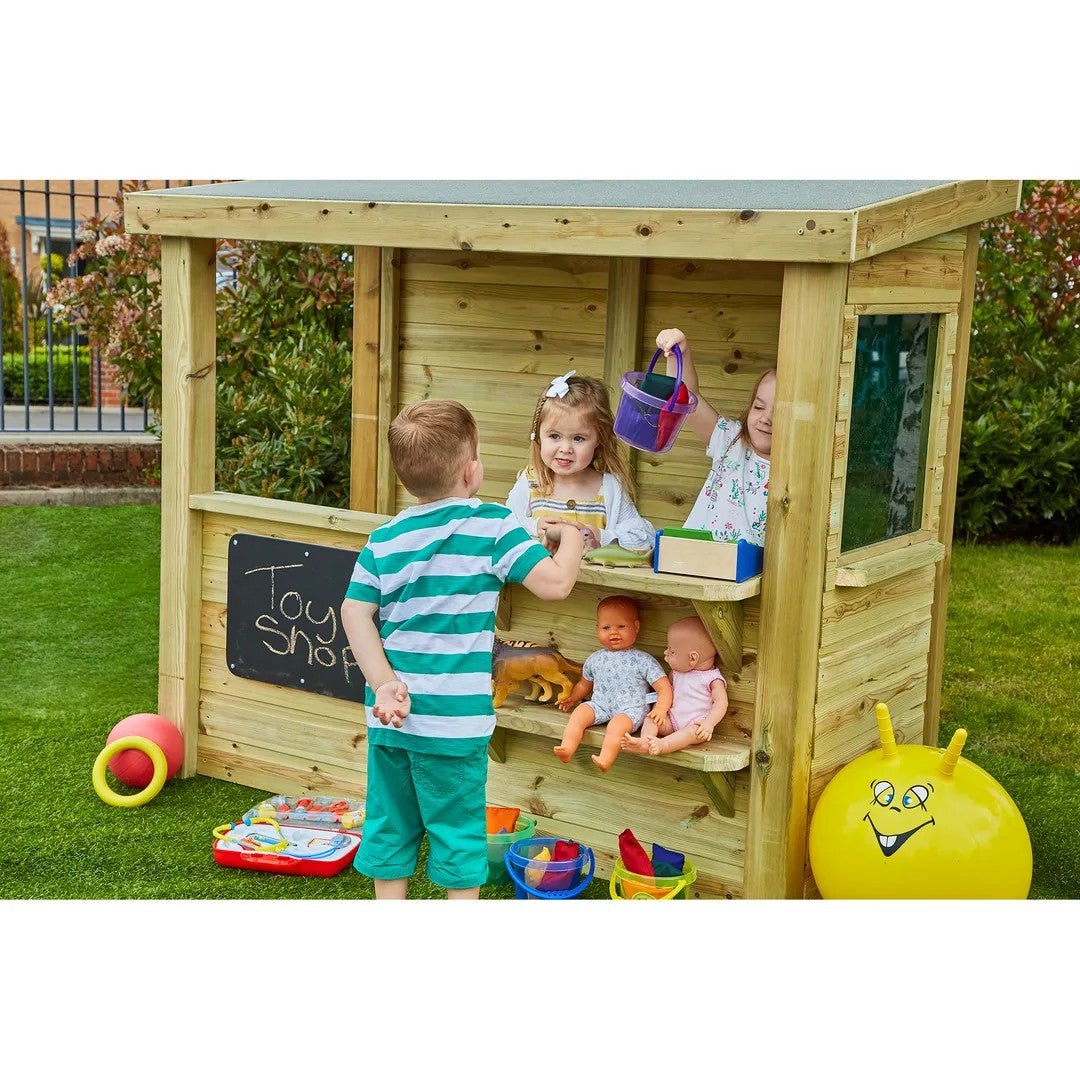 Multi - functional Wooden Shop - ABC School Supplies