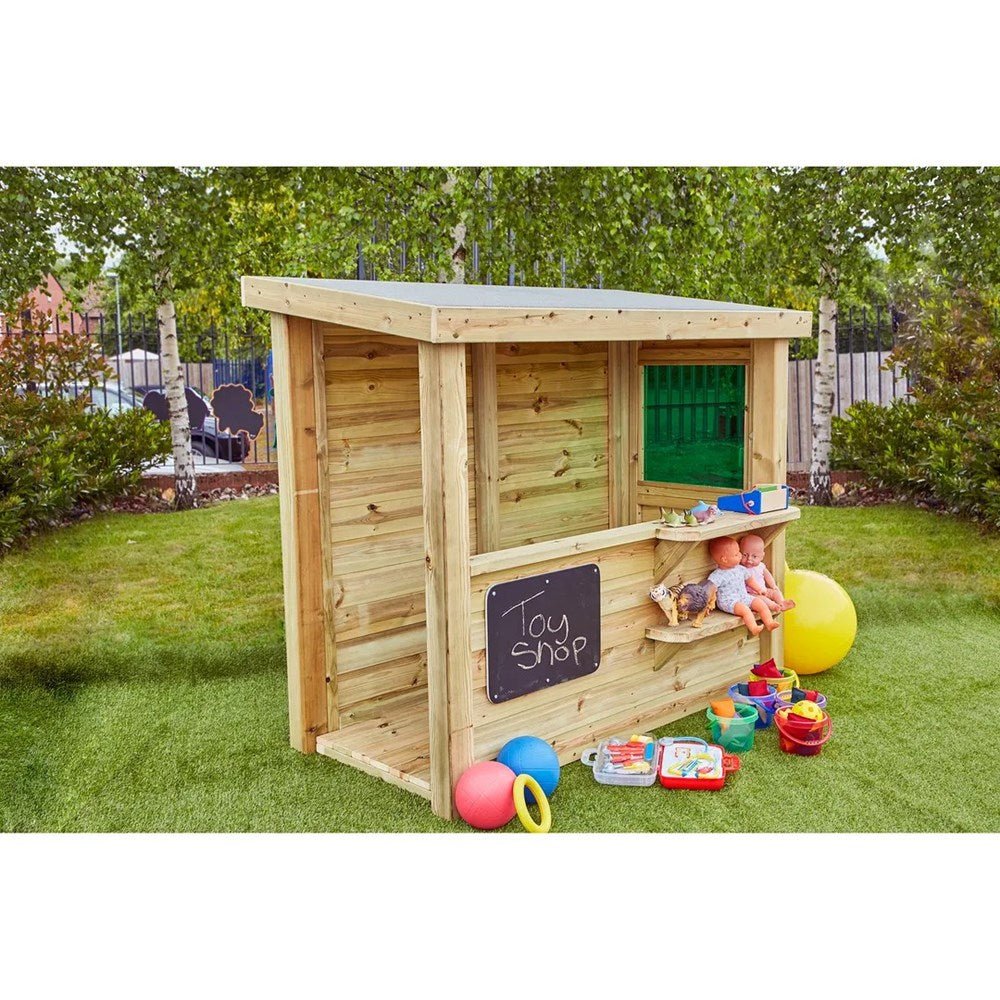 Multi - functional Wooden Shop - ABC School Supplies