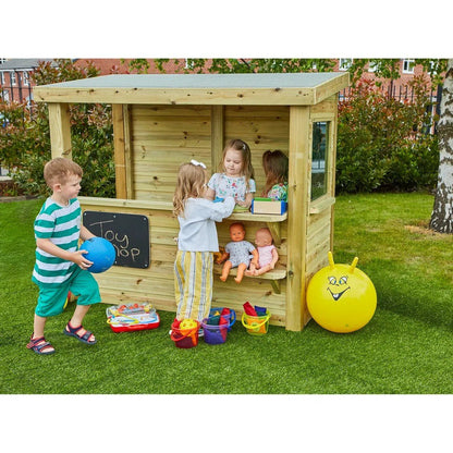 Multi - functional Wooden Shop - ABC School Supplies