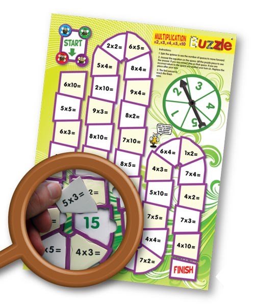 **Multiplication 2-10 Buzzle - ABC School Supplies