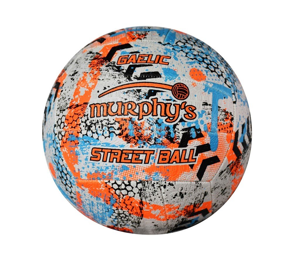 Murphy's Gaelic Street Football Size 4/Trainer White/Fluo Orange/Cyan - ABC School Supplies