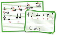 **Music Score Boards Write & Wipe Class Pack - ABC School Supplies