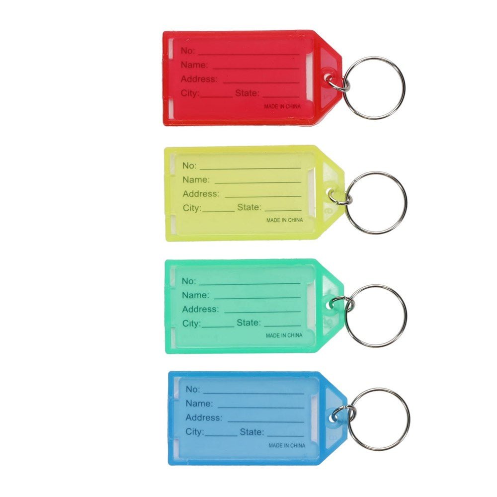 Name Tag Keychains Pack of 4 - ABC School Supplies