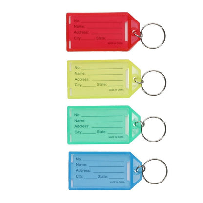 Name Tag Keychains Pack of 4 - ABC School Supplies